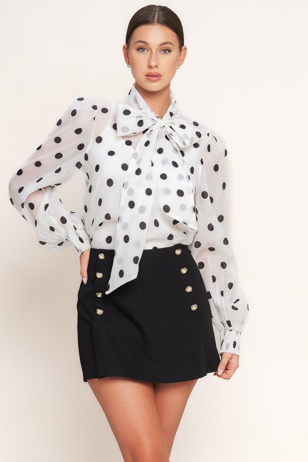 PARIS SERGEANT WOVEN SKORT