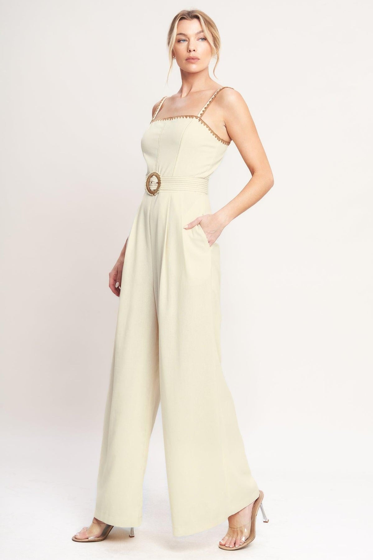 THE QUIET STATEMENT WOVEN JUMPSUIT