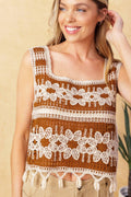WISHFUL THINKING CROCHET TOP