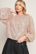 HOPE YOU REMEMBER SEQUIN TOP