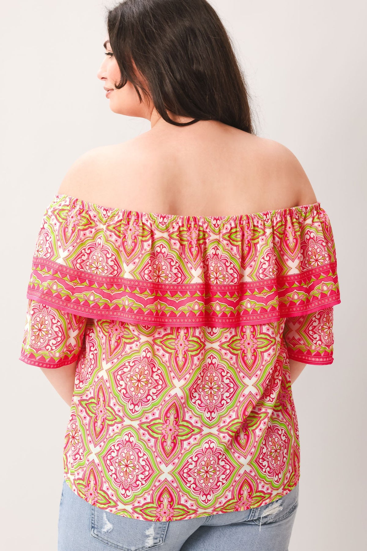 SPREAD CHEER WOVEN TOP