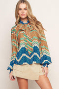 PICKING DAISIES WOVEN TOP