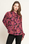 BEAUTIFUL EVENINGS WOVEN BLOUSE