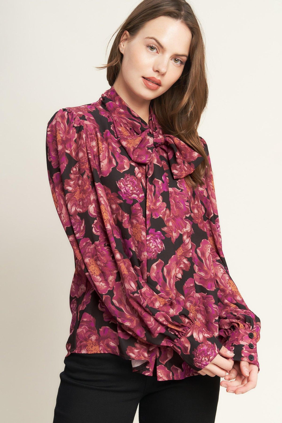 BEAUTIFUL EVENINGS WOVEN BLOUSE