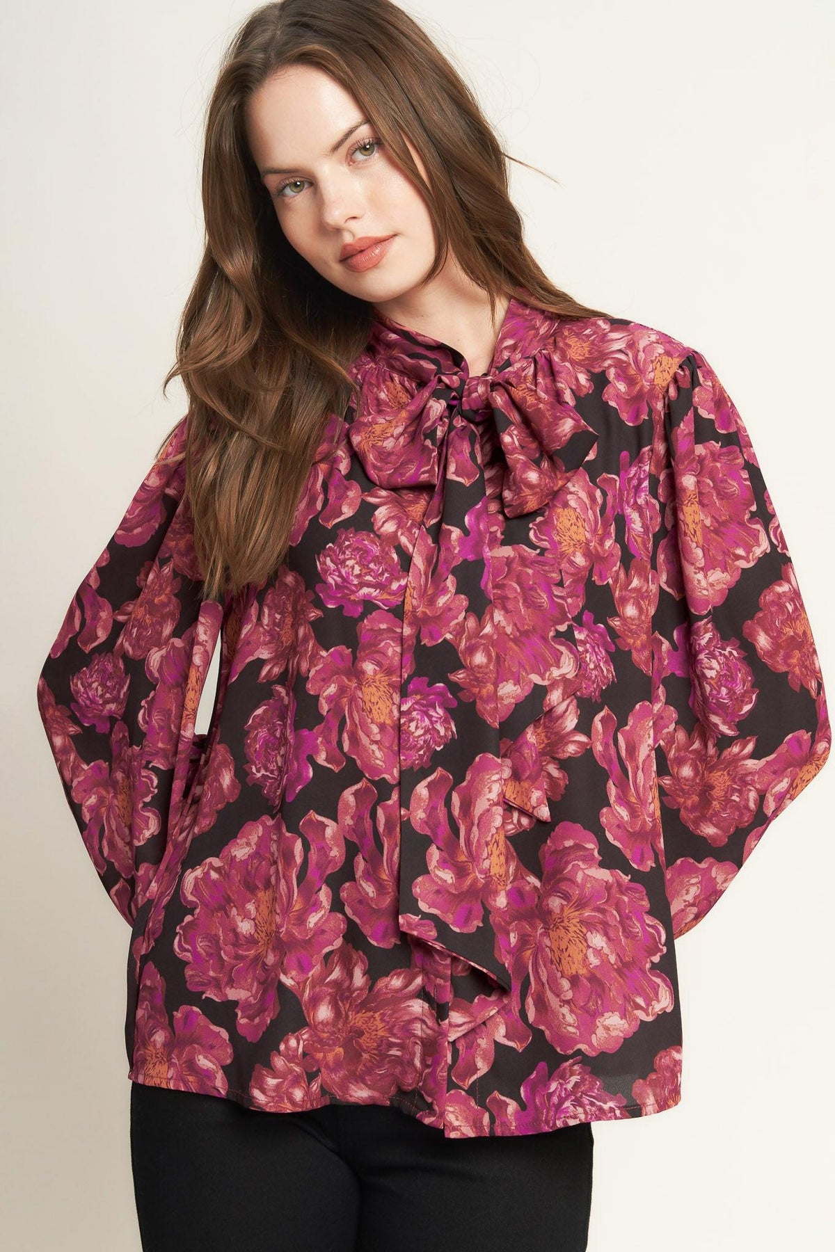 BEAUTIFUL EVENINGS WOVEN BLOUSE
