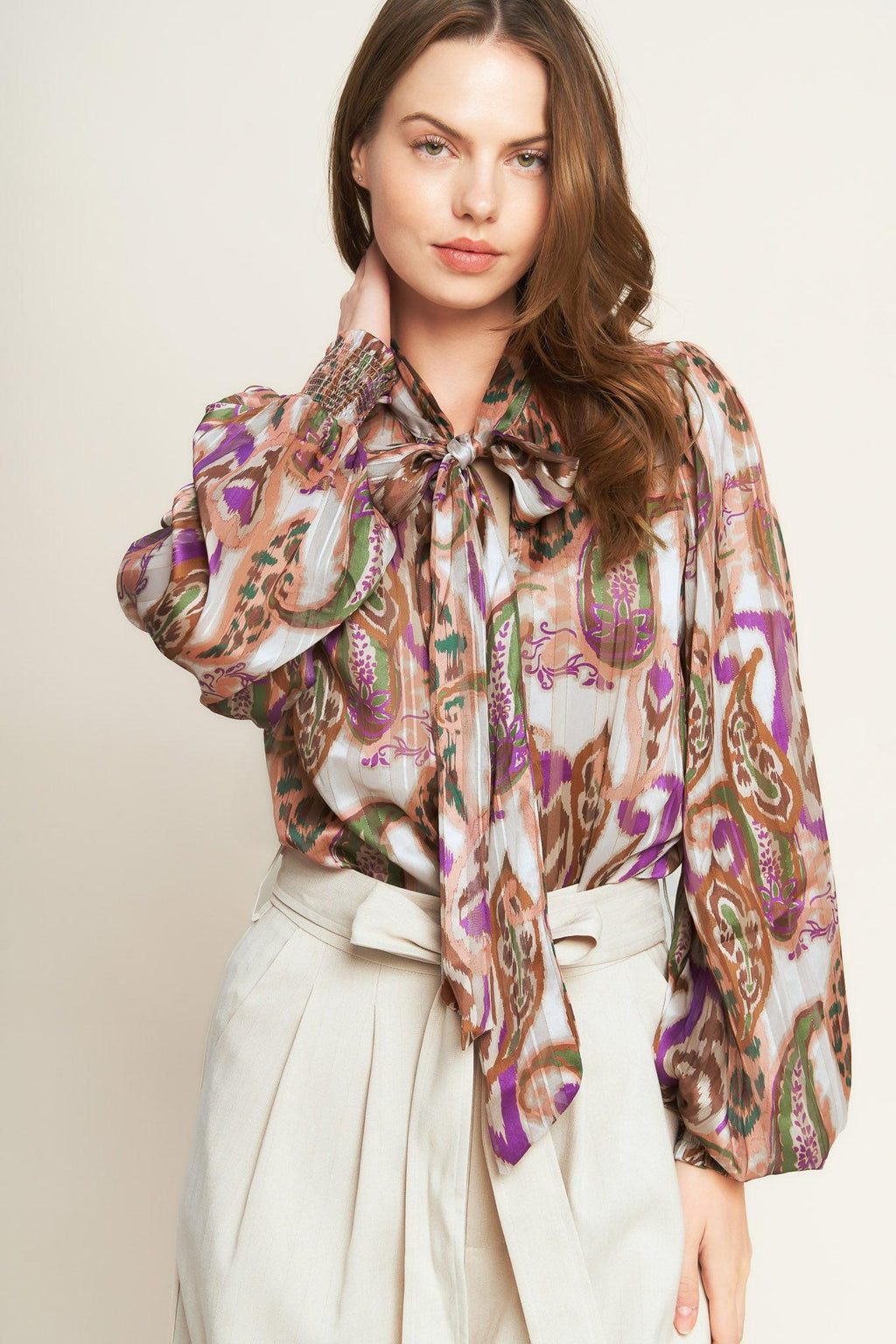 TRY AND TRY AGAIN WOVEN TOP