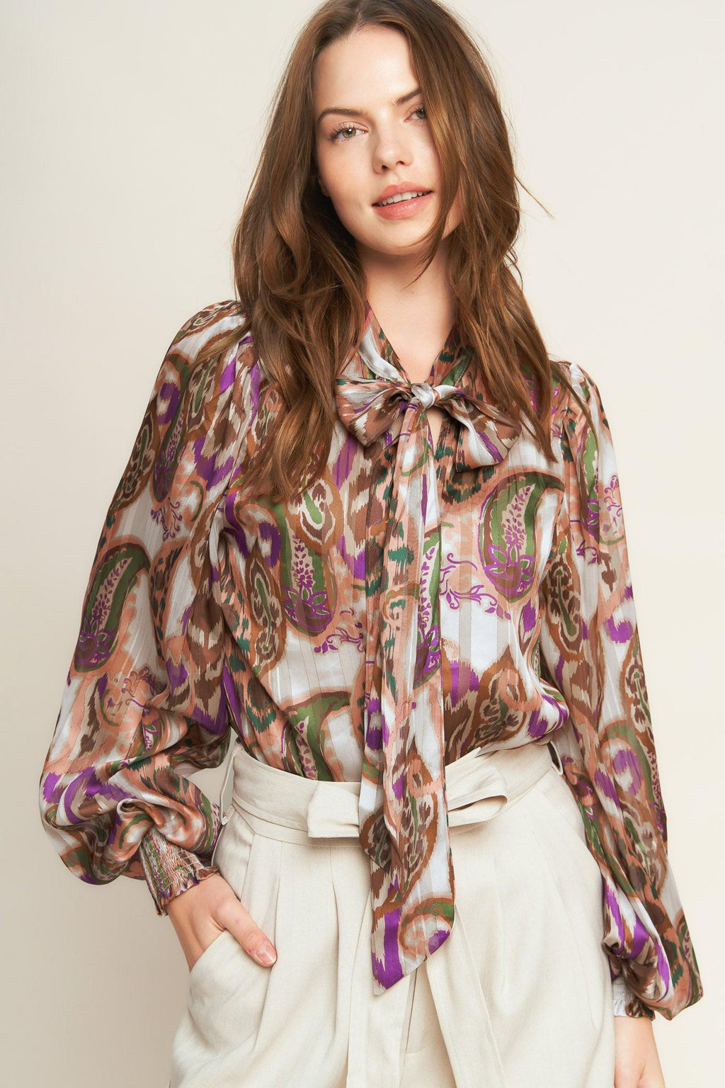 TRY AND TRY AGAIN WOVEN TOP