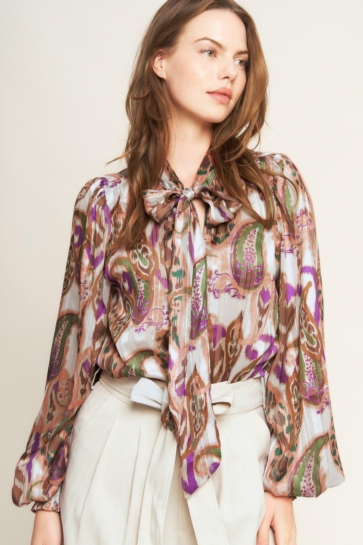 TRY AND TRY AGAIN WOVEN TOP