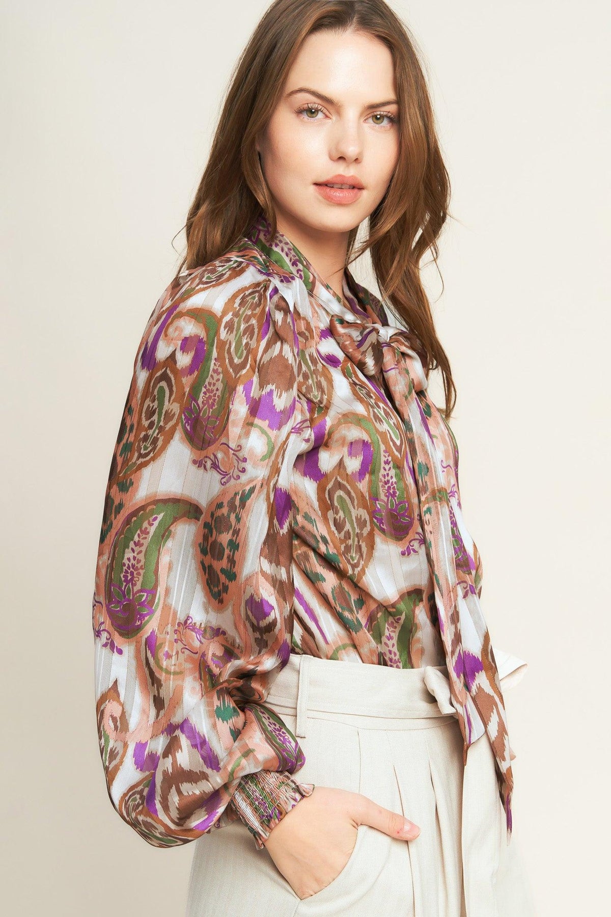 TRY AND TRY AGAIN WOVEN TOP