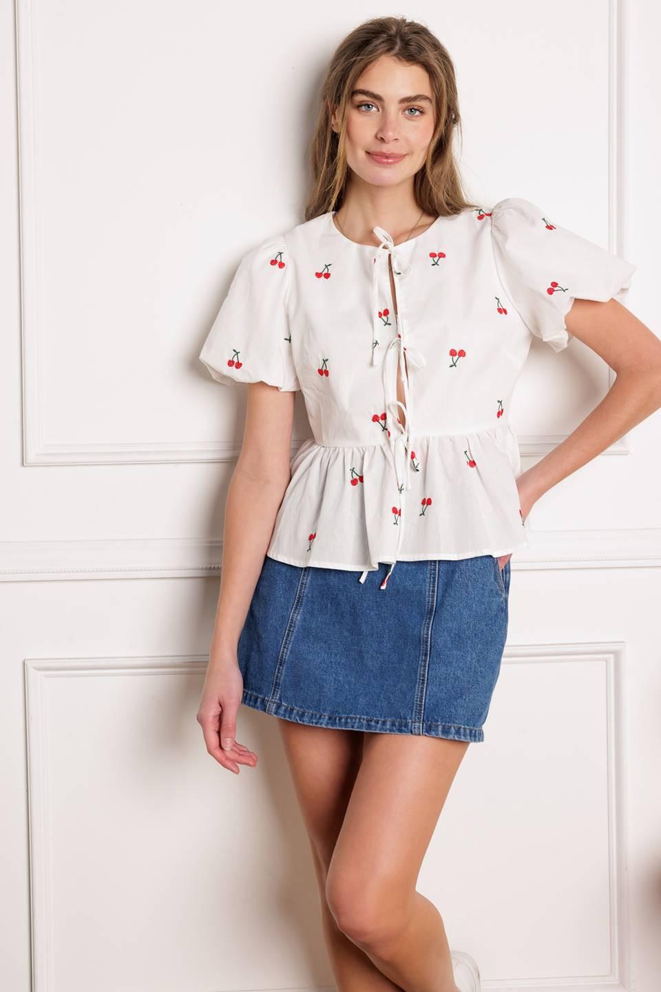 CLOSER THAN EVER WOVEN TOP