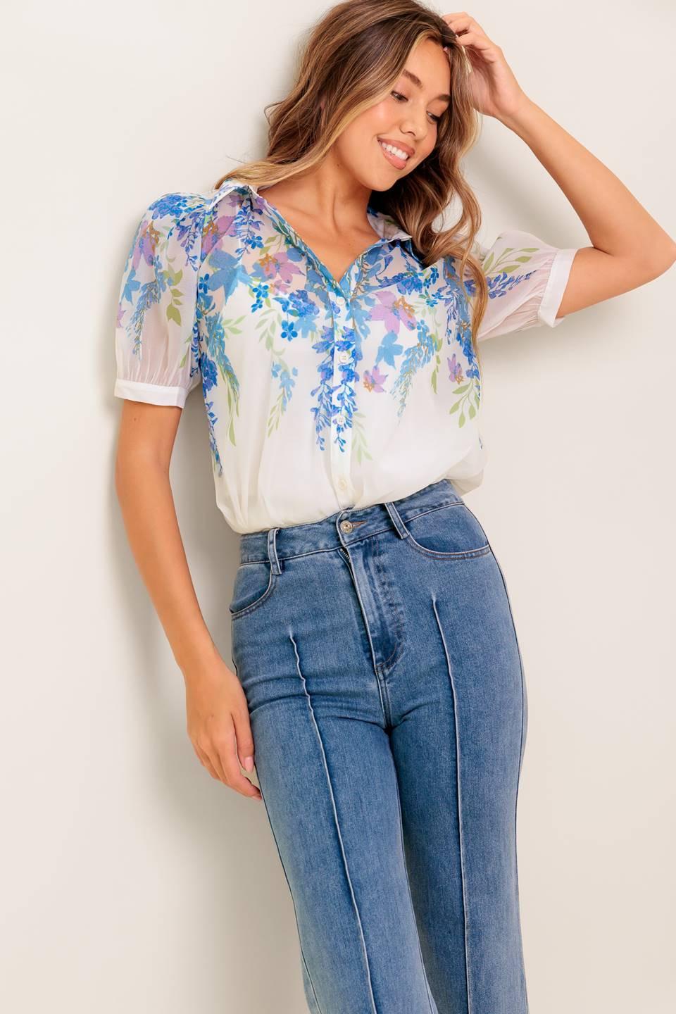 SUNSET SAIL WOVEN TOP