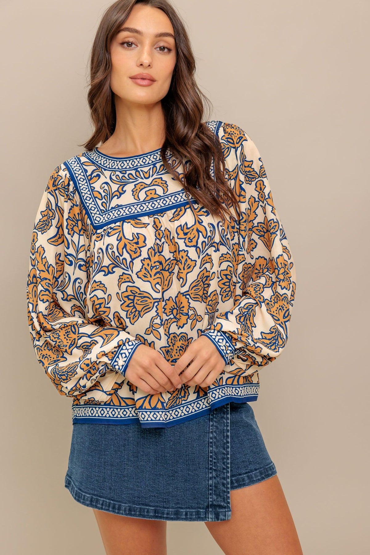 BOHEME MEADOW WOVEN TOP