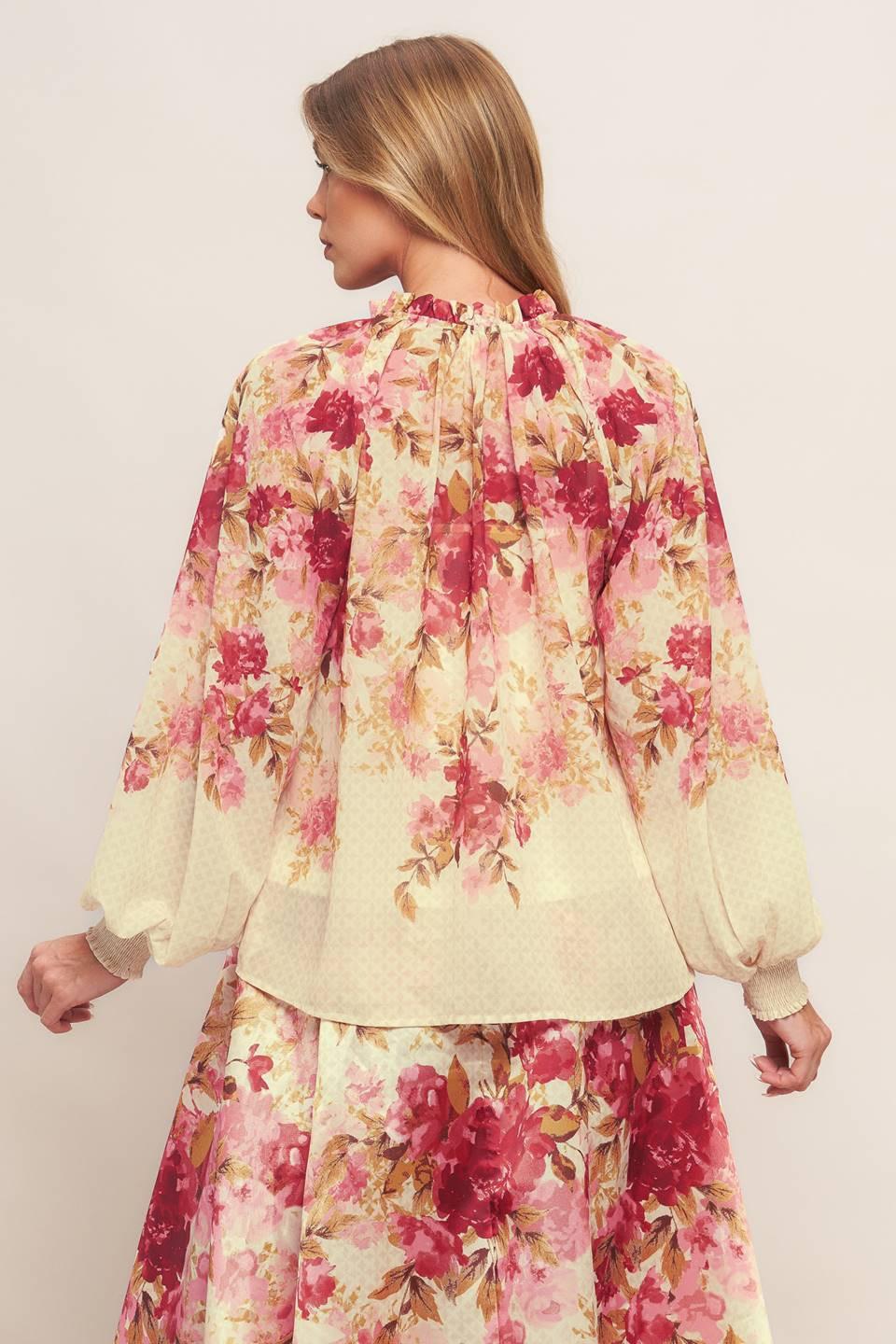 BLOSSOM DREAM BALLERINA WOVEN TOP