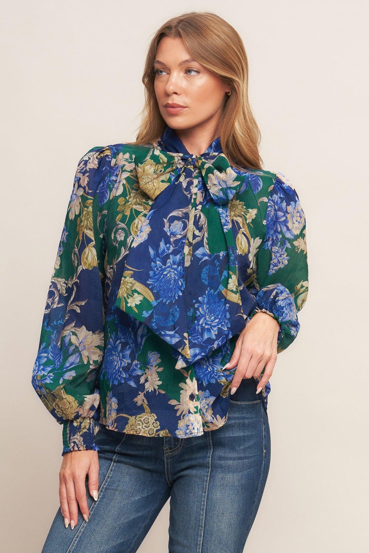 ROYAL TAPESTRY WOVEN TOP