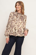 WILD CHIC CREAM WOVEN TOP