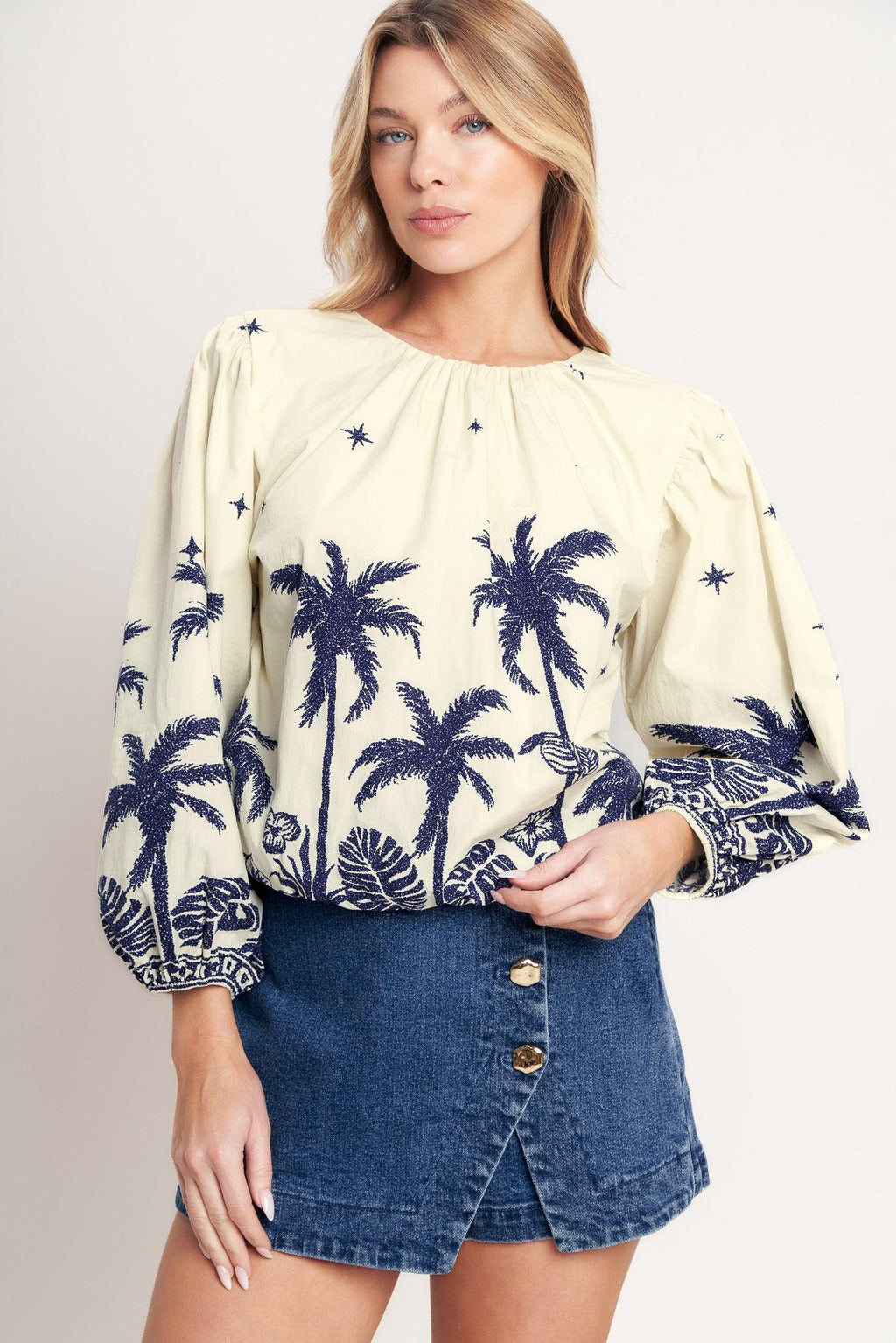 BOHO CONSTELLATION  WOVEN TOP