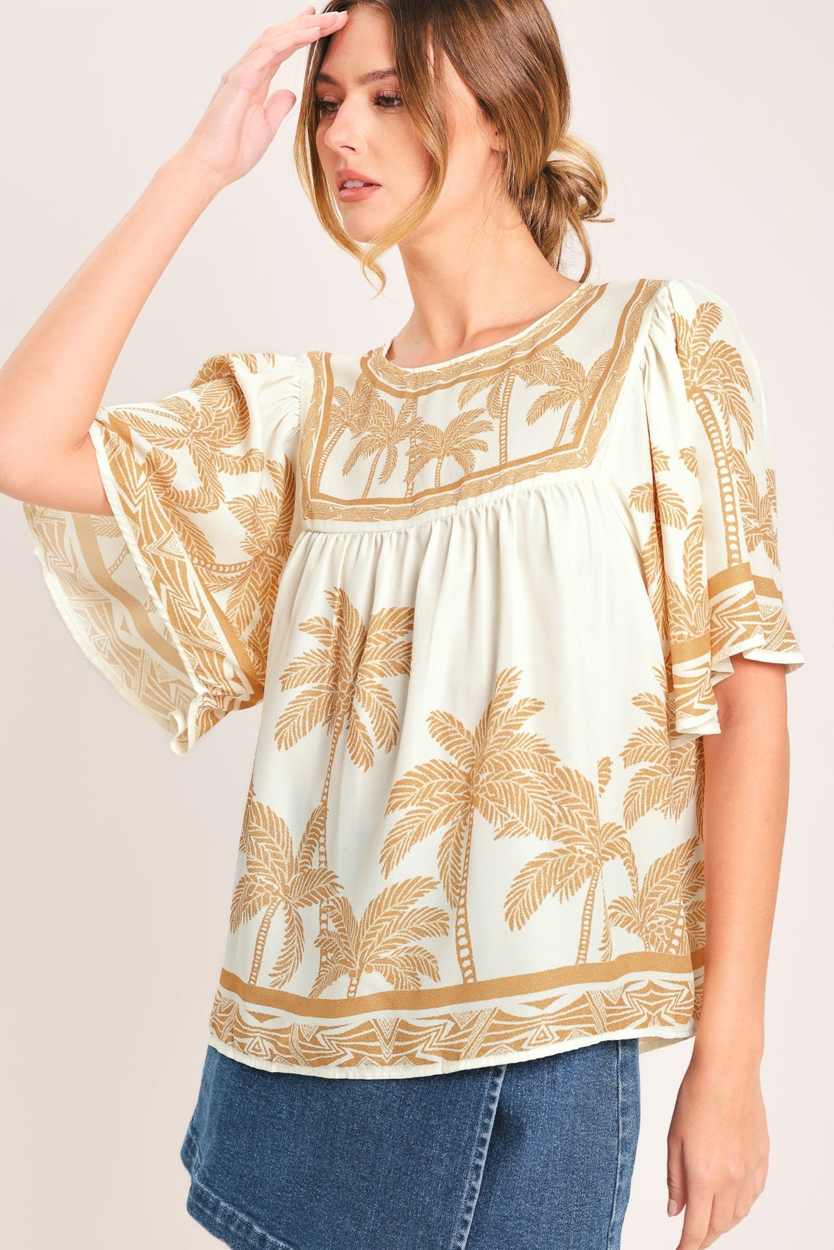 BREEZE STORY WOVEN TOP