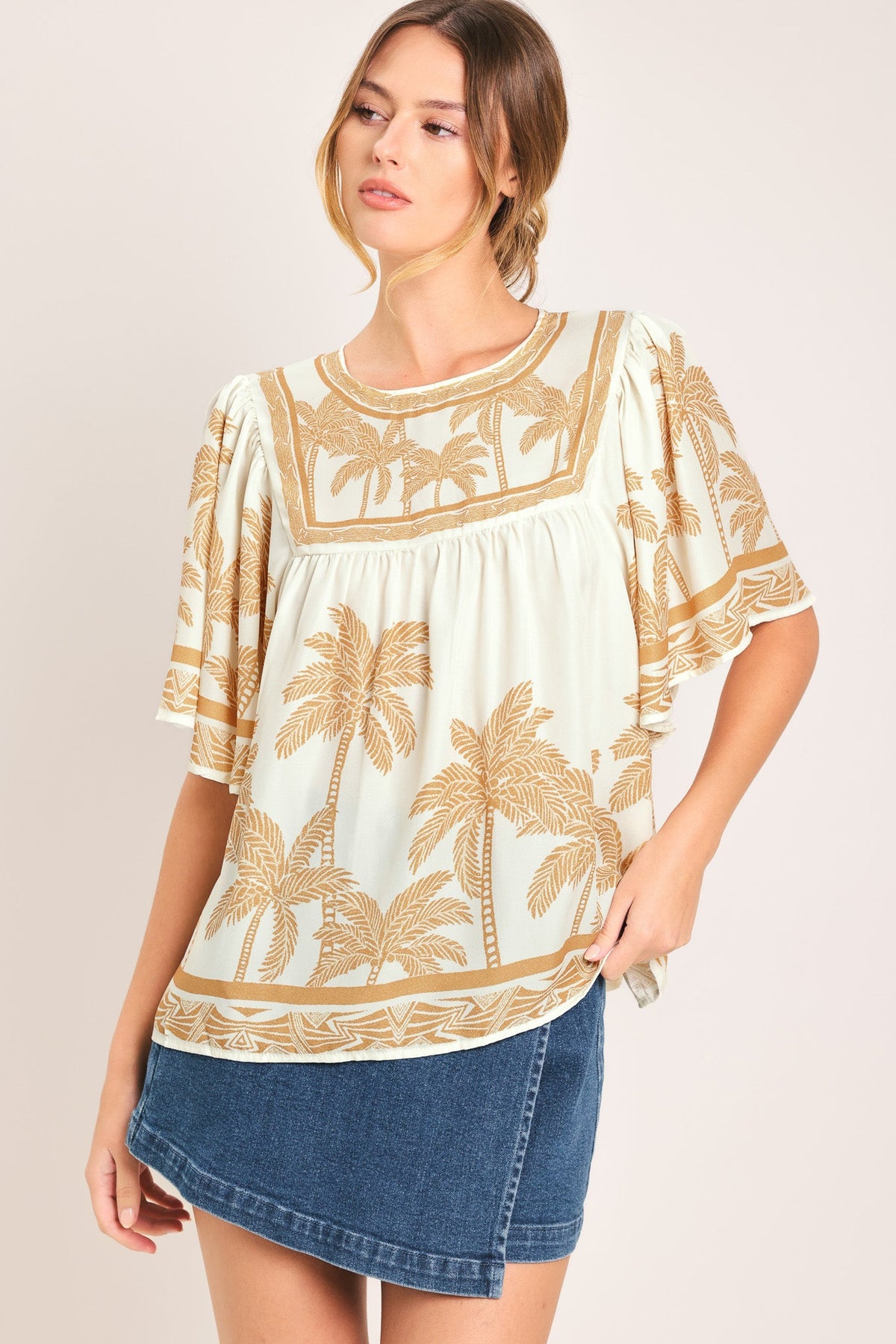 BREEZE STORY WOVEN TOP