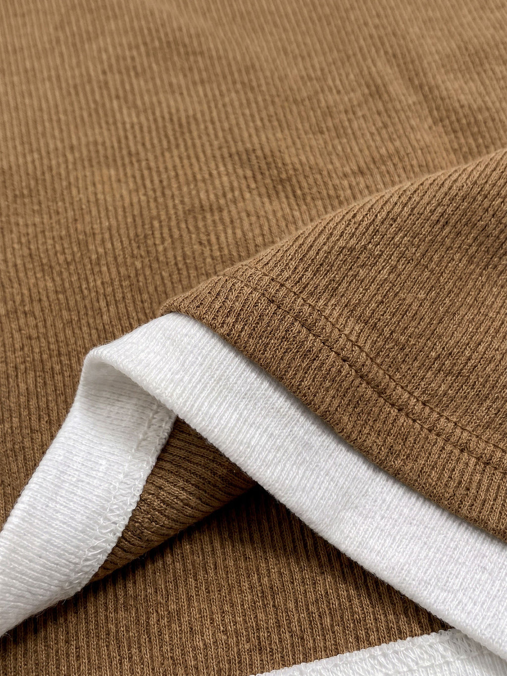 Lyocell Wool Layered Look Button Placket Top SABRINE