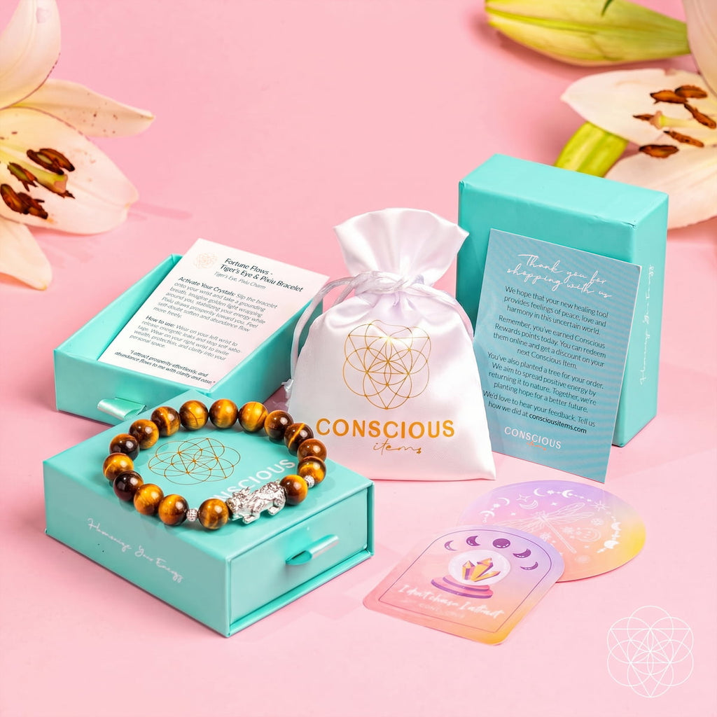 Fortune Flows - Tiger’s Eye & Pixiu Bracelet