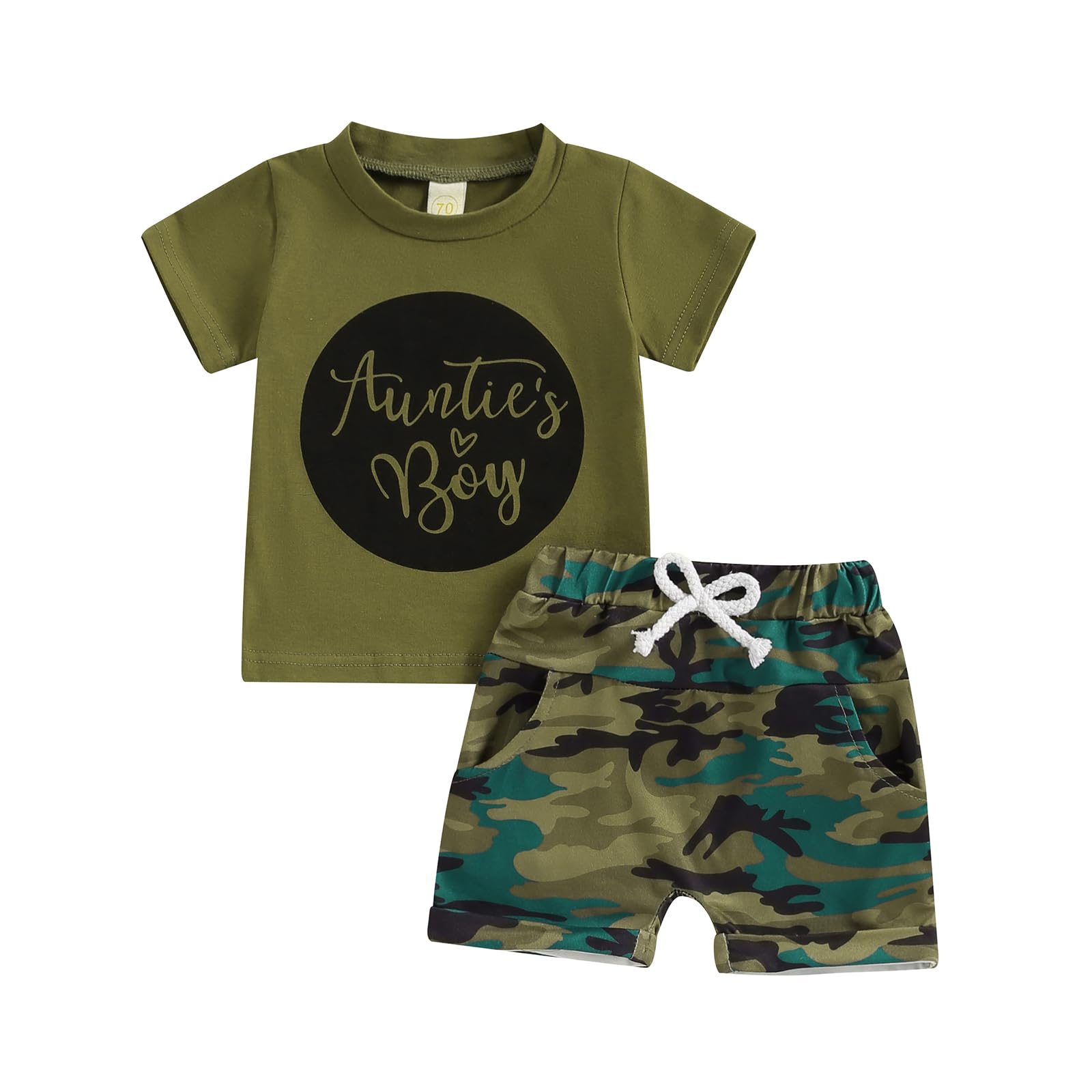 Aunties Baby Boys Summer Camouflage Outfit Set | 2-3 Years - # BAAA51210070