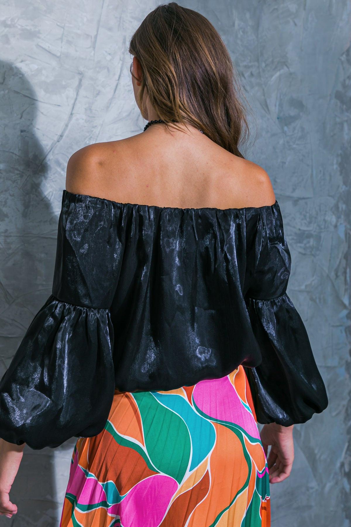 SIMPLY FAVORED WOVEN TOP