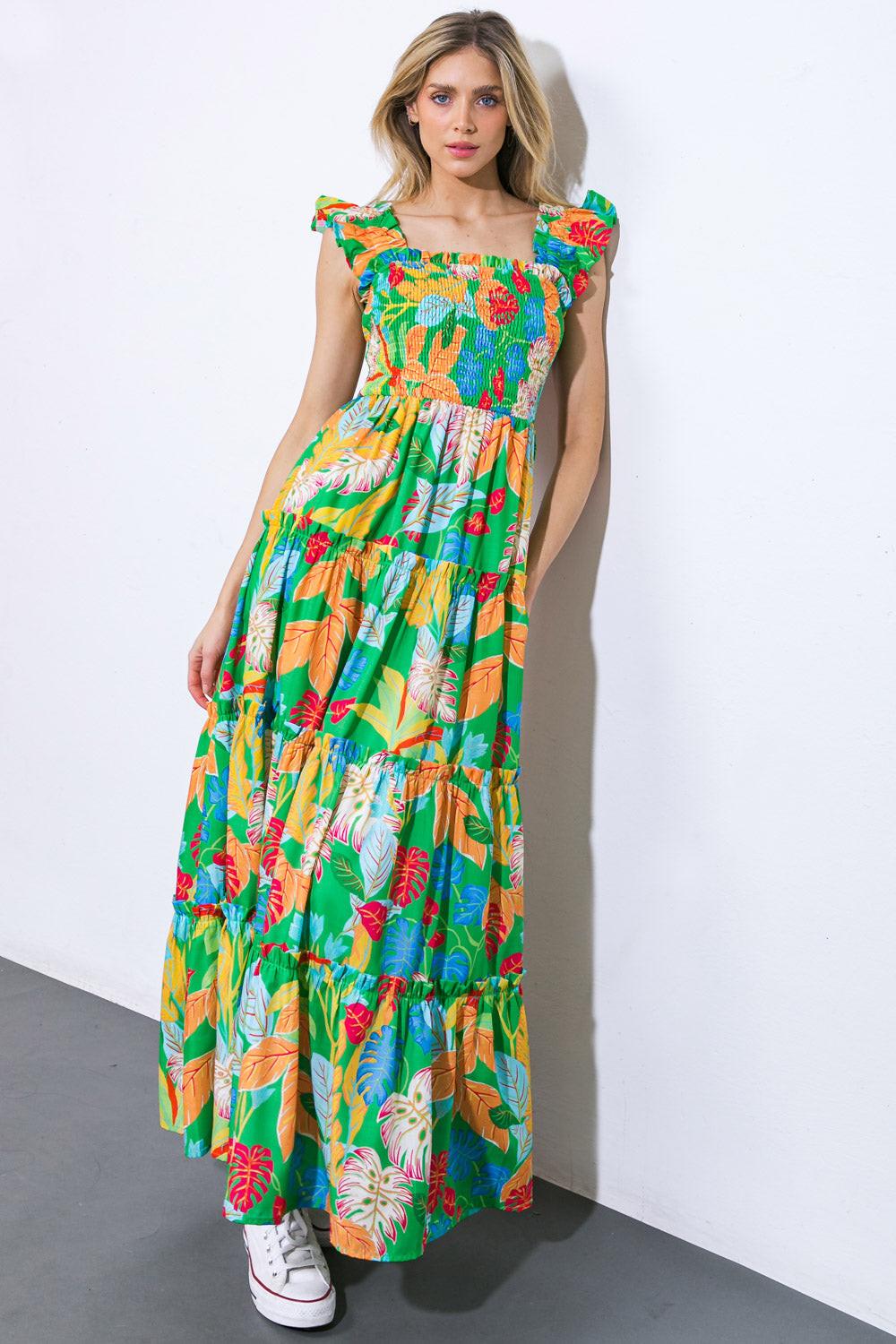 BEACH DATES WOVEN MAXI DRESS