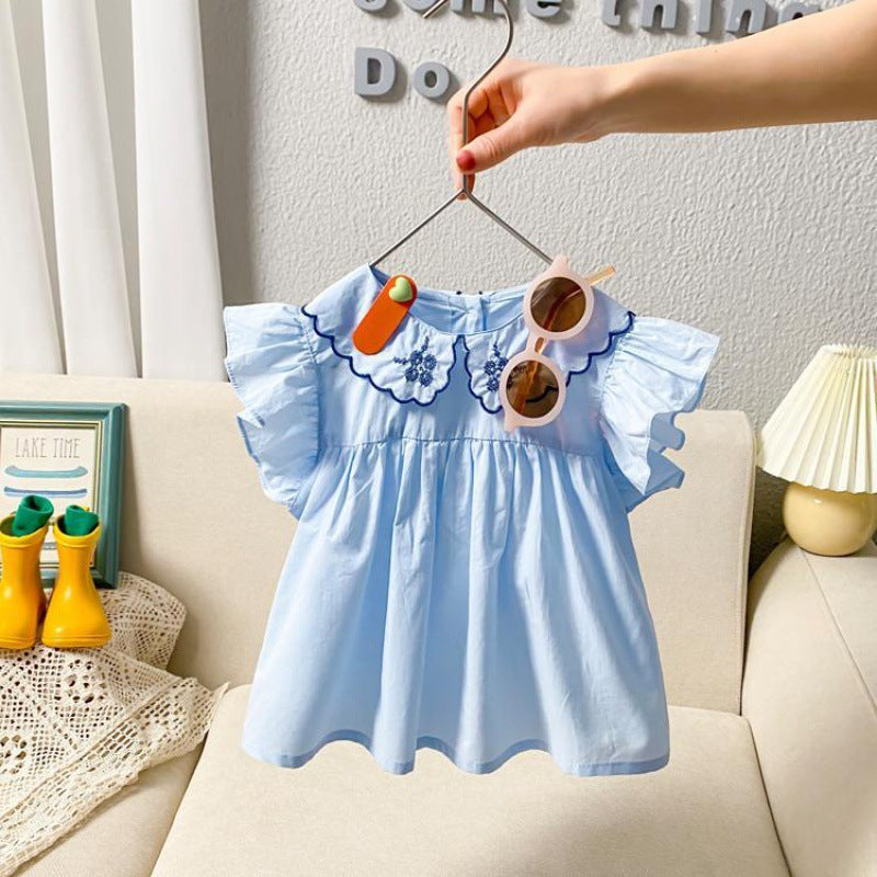 Girls' Short-Sleeved Summer Top | For Ages 3-8 - # GIAA212310019