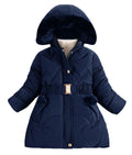 Happy Cherry Girls Winter Parka | Navy Blue | 3-4T - # GIAA21210032