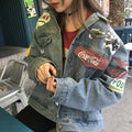 Harajuku | Style Vintage Loose Denim Jacket | For Women - # GIAA23210010