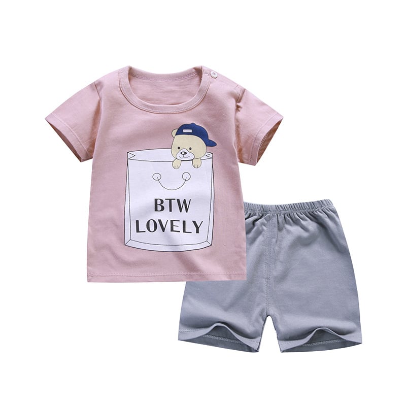 Korean Baby Clothes - Pure Cotton T-shirt for Kids - # BAAA51210049