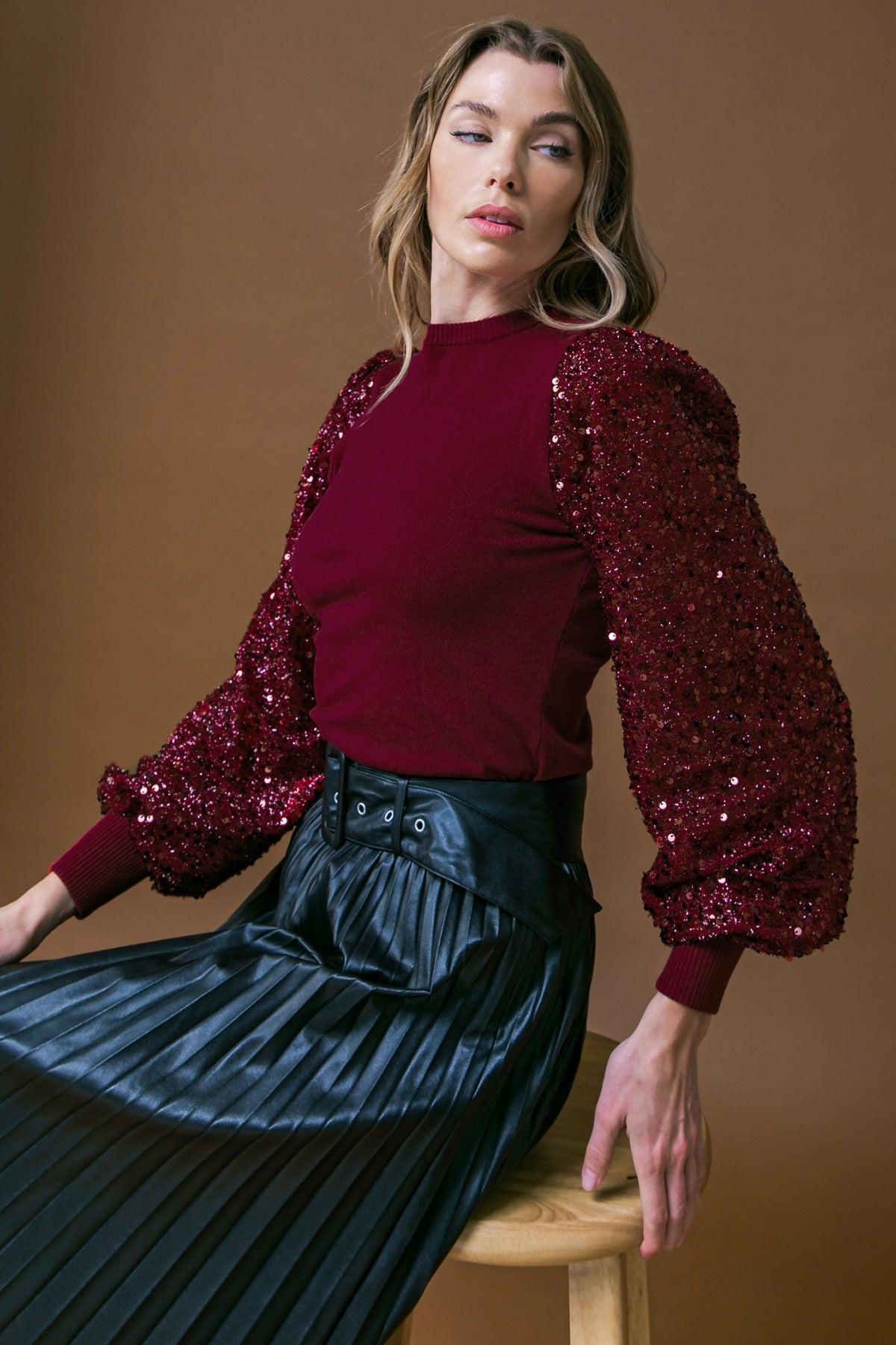 FEELING THE FUN SWEATER TOP
