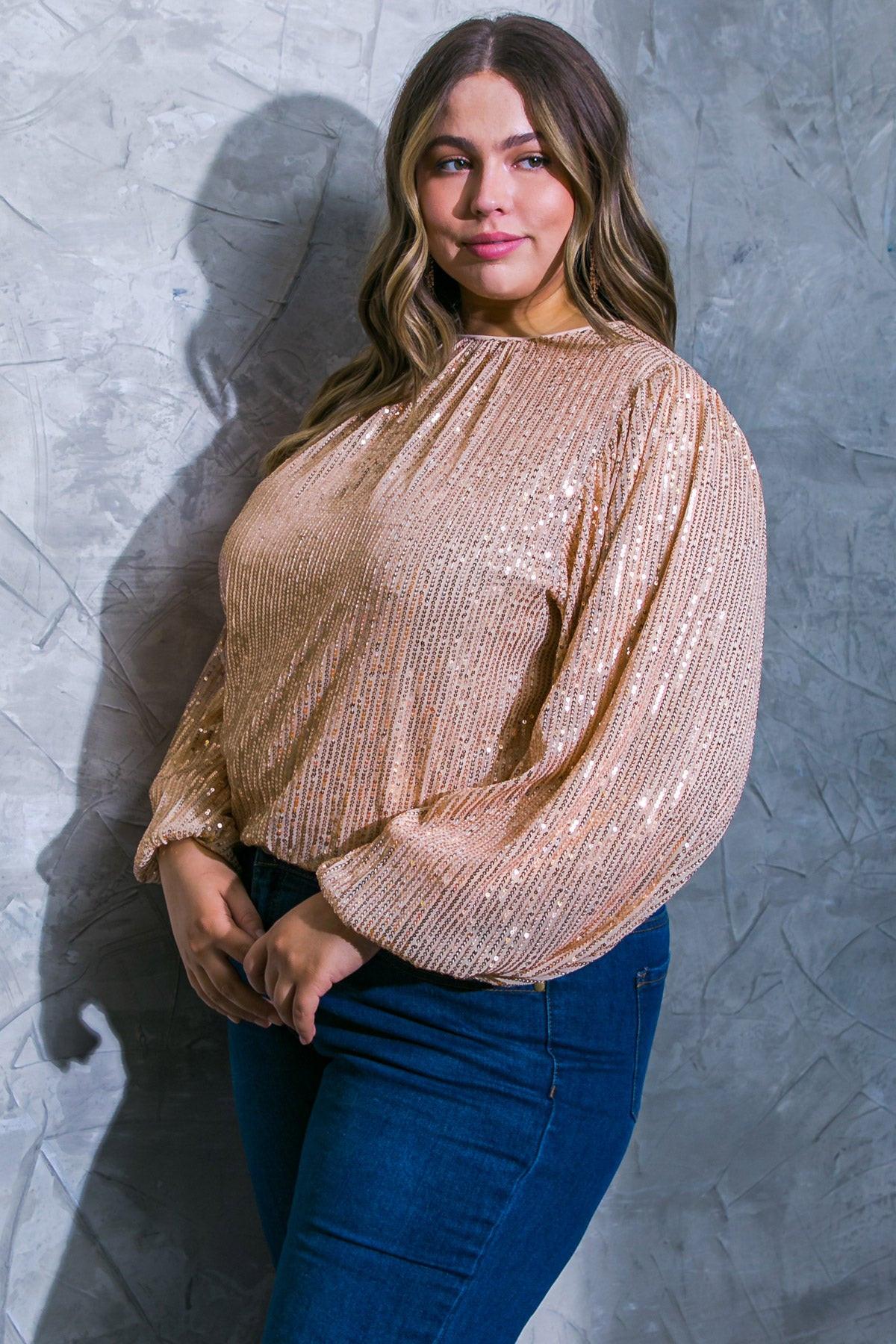 HOPE YOU REMEMBER SEQUIN TOP