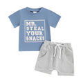 Summer Baby Boy Outfit Set in A-Blue  | 18-24 Months - # BAAA51210068