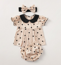 Summer Baby Girl Polka Dot | Top and Pants Set - # BAAA51210057