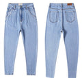 Women Casual Loose Fit Denim Trousers - # GIAA23410043